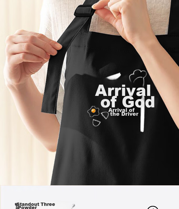 Jiapinhui Apron, Home Light Luxury Canvas Navy Blue Apron, Unisex Style, Adjustable Size, LF-2436 10