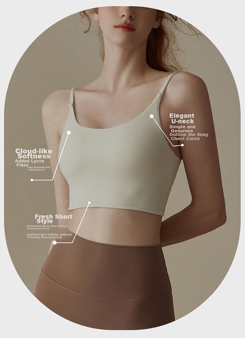 XUEXIMAN Sports Bra for Women, Running Anti-Shock Summer Wear, Beautiful Back Fitness Bra Vest, Professional Training Yoga Wear Brassiere 3