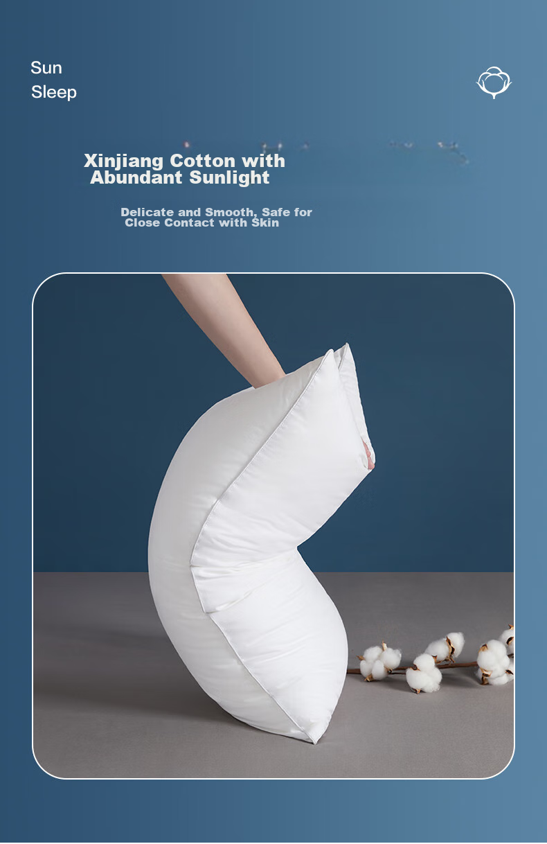 BEYOND Home Textile Pure Cotton Pillow, Washable Single-Person Soft Cotton Pillow Core, Medium Size, Single Pack, 48*74cm 3