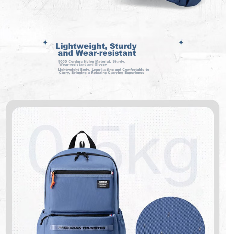 AMERICAN TOURISTER Backpack for Middle And High School Students, Boys And Girls, Large Capacity Laptop Bag, Stylish Design NJ8*001 3