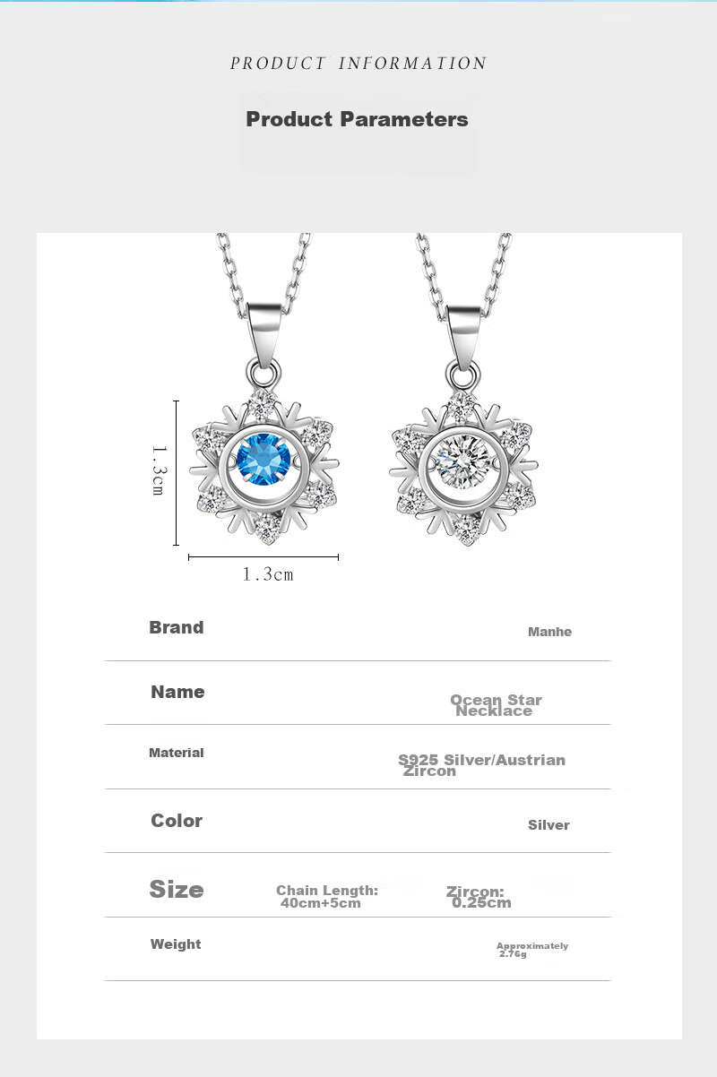 MANHE S999 Sterling Silver Necklace for Women, 2026 New Light Luxury High-End Style, Birthday Gift for Wife Or Girlfriend 8