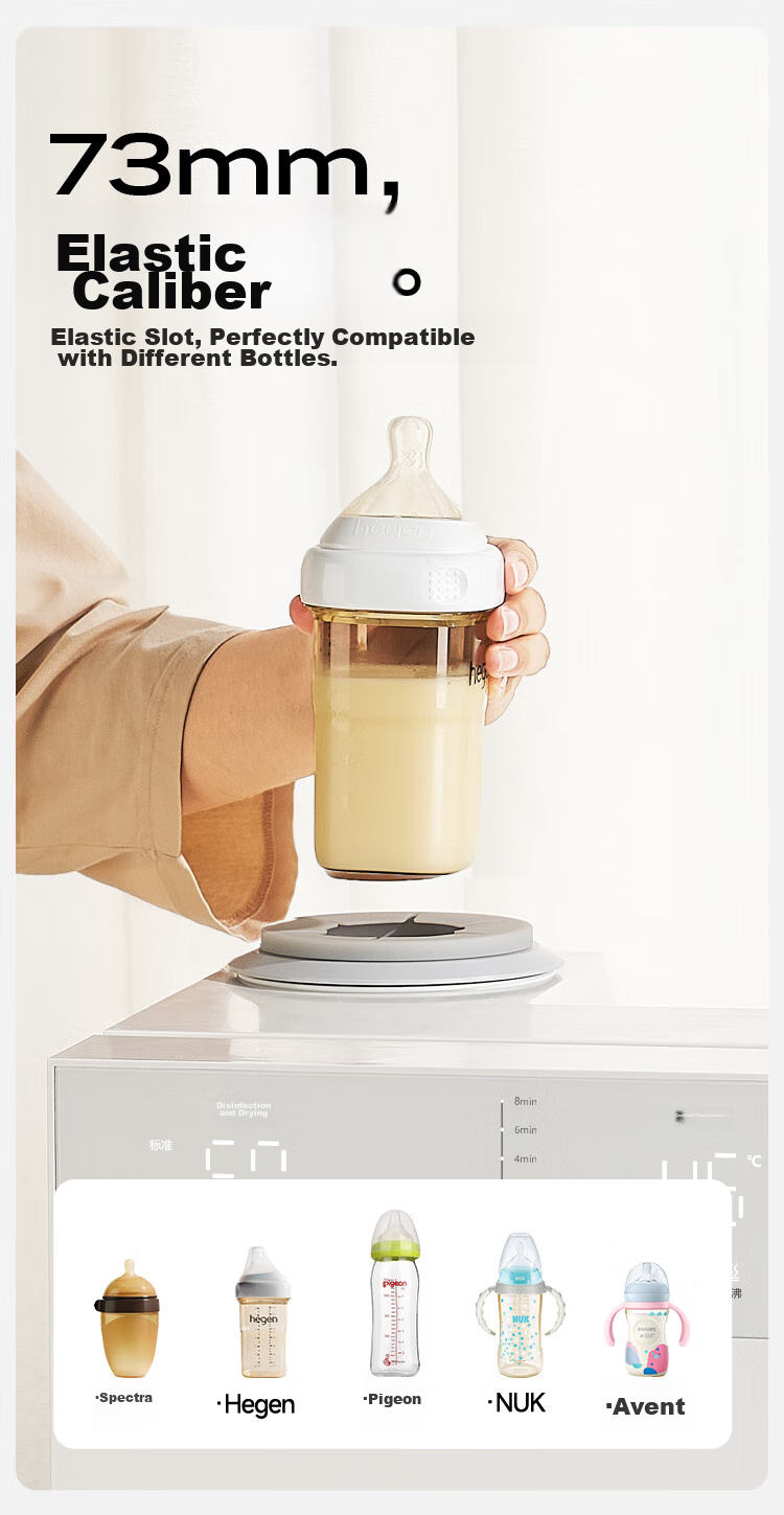 Boboduck 3-in-1 Baby Feeding Station with Sterilizer, Bottle Warmer, Milk Frother, Baby Bottle Sterilizer and Dryer, Thermostatic Kettle 25