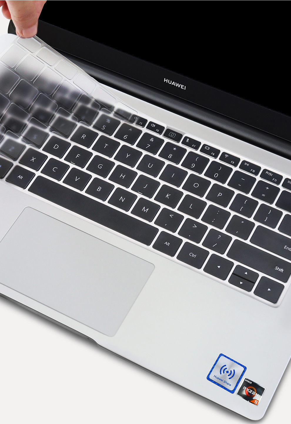 ohgo2021款华为matebookd1414英寸笔记本电脑屏幕膜易贴防刮tpu键盘