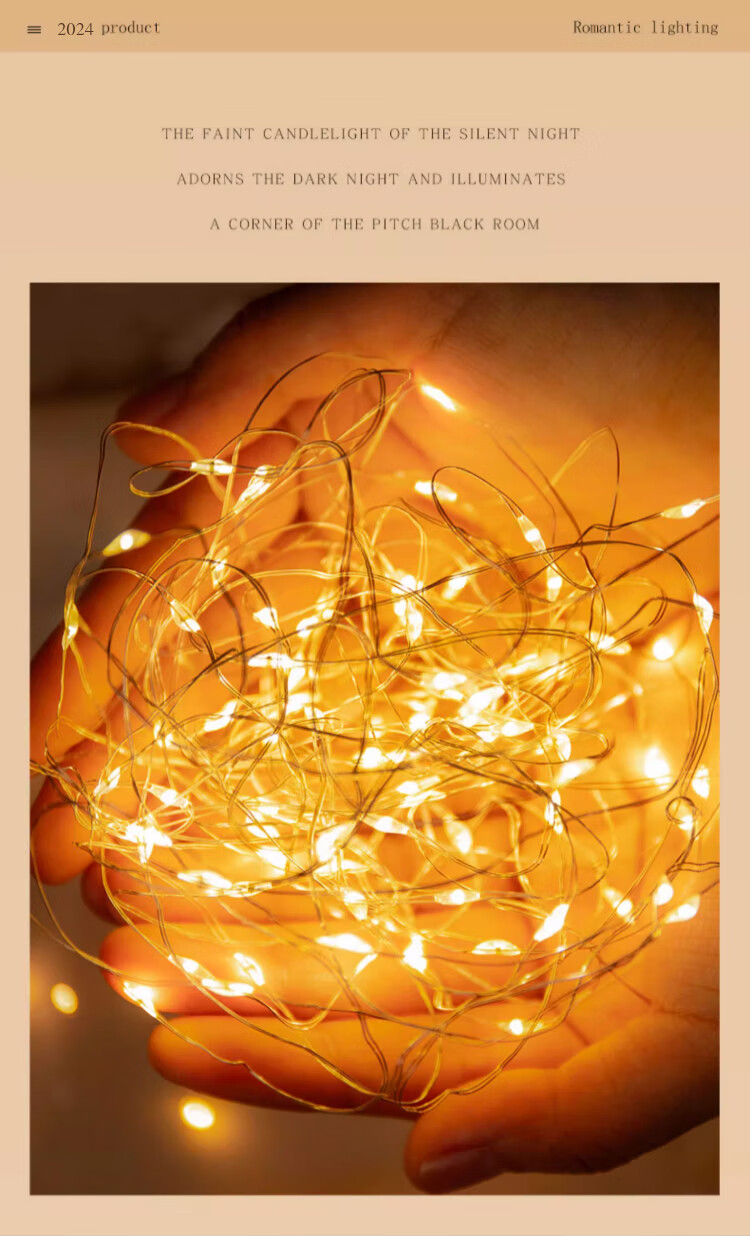 Guangduola LED String Lights, Festive Atmosphere Light Strips, Room Decoration Small Colorful Lights, Mid-Autumn Festival Gift Bouquet Decorative String Lights, 5-Pack 8
