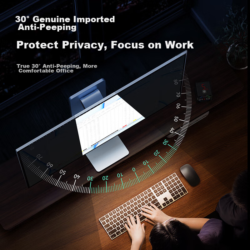 Llano [Anti-Glare Eye Protection], Computer Monitor Laptop Anti-Glare Film, Desktop Anti-Blue Light Anti-Radiation Protective Screen, Acrylic Hanging Universal, 23.6/23.8 Inches, 16:9