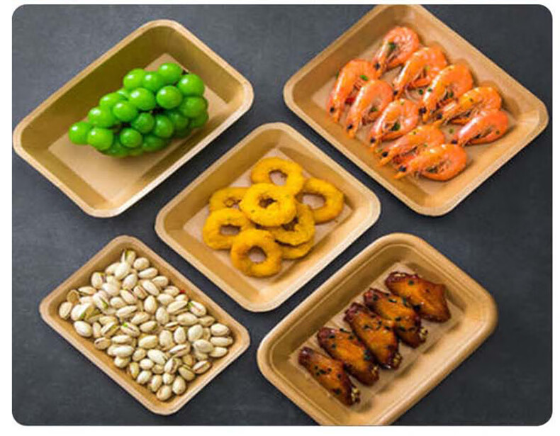 Edo Disposable Paper Plates, Biodegradable Disposable Plates 750ml*20 Pieces, Picnic Boxes, Barbecue Plates, Kraft Paper Plates 9