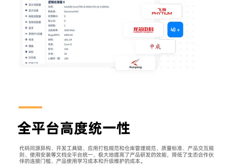 统信UOS服务器操作系统V20 正版激活码 官方正版授权 国产信创 服务器适用 一年服务/