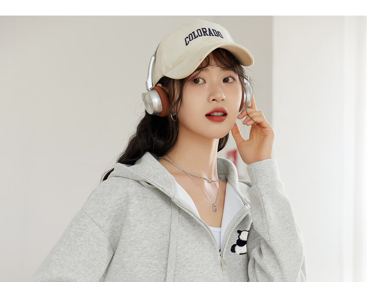 Halo Queen Hoodie Jacket for Women, Spring And Autumn, with Hood And Zipper Pockets, Loose-Fitting Fashion Casual Outerwear, New Product H143W1010 27
