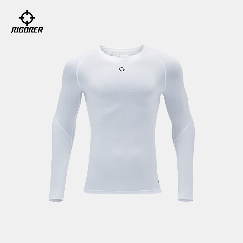 RIGORER Men's Compression Long Sleeve Running Workout Yoga Fitness Training Top