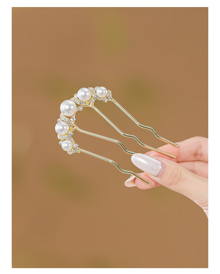 CHIMERA Long Tooth Hair Comb Four-Prong Hairpin Ancient Style Hairpin Hair Clip Women's Hair Ornament Birthday Gift 6