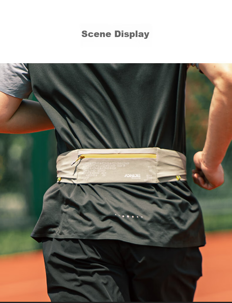 AONIJIE Running Waist Pack for Men And Women, Invisible Ultra-Thin Multifunctional Waterproof Hiking Marathon Outdoor Trail Sports Phone Pouch 14