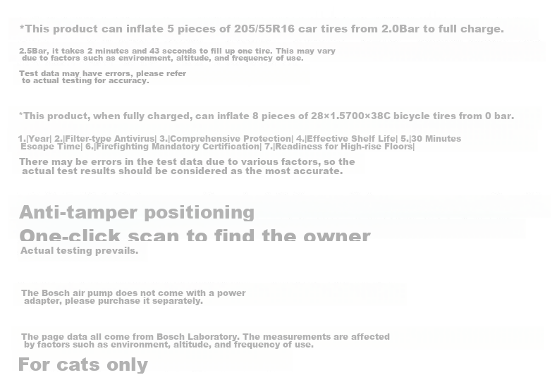 BOSCH Car Air Pump Inflator for Sedans And Cars, High-Power Single-Cylinder Portable Cycling Pump 34