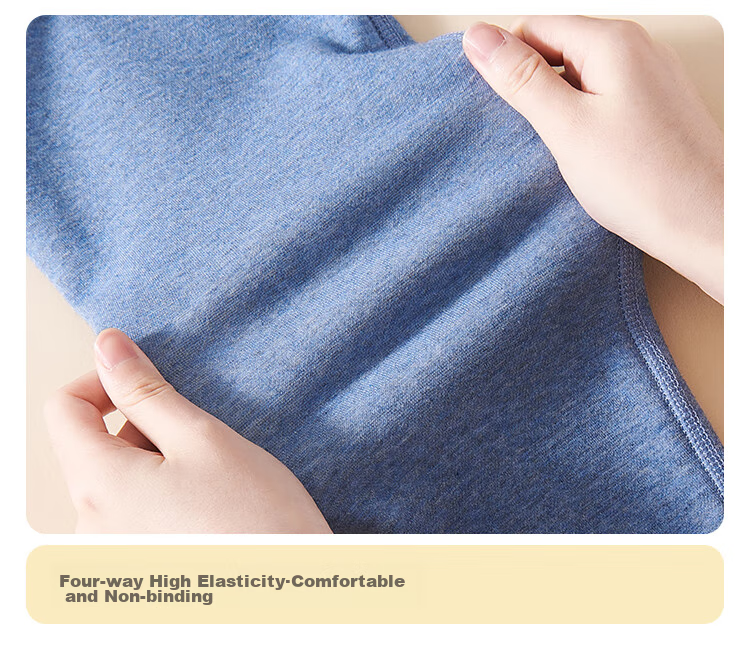 LangSha [Thickened School Uniform Essential] Children's Thermal Underwear, Boys' Three-Layer Padded Autumn Top And Pants, Pajama Set 19