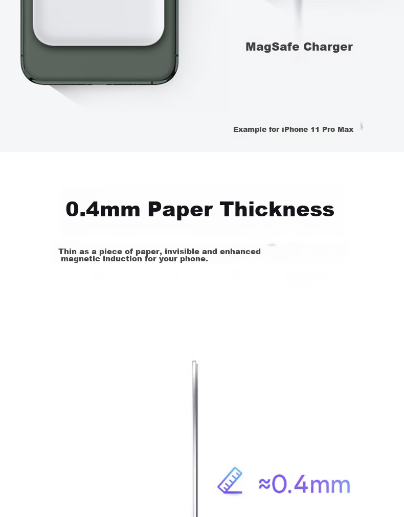 ESCASE [3-Pack] Wireless Charging Magnetic Ring MagSafe Phone Stand Circular Magnetic Disc Suction Cup for IPhone 14 And Samsung Phones, Universal White 6