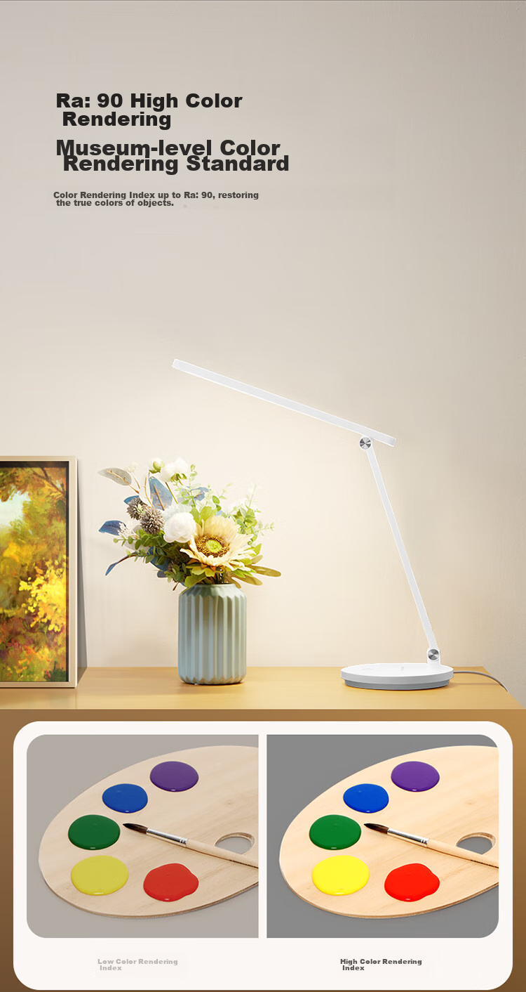 BULL Desk Lamp, National AA Grade, Stepless Dimming, ML-C012B Home Eye Protection Lamp for Study And Work Reading 7