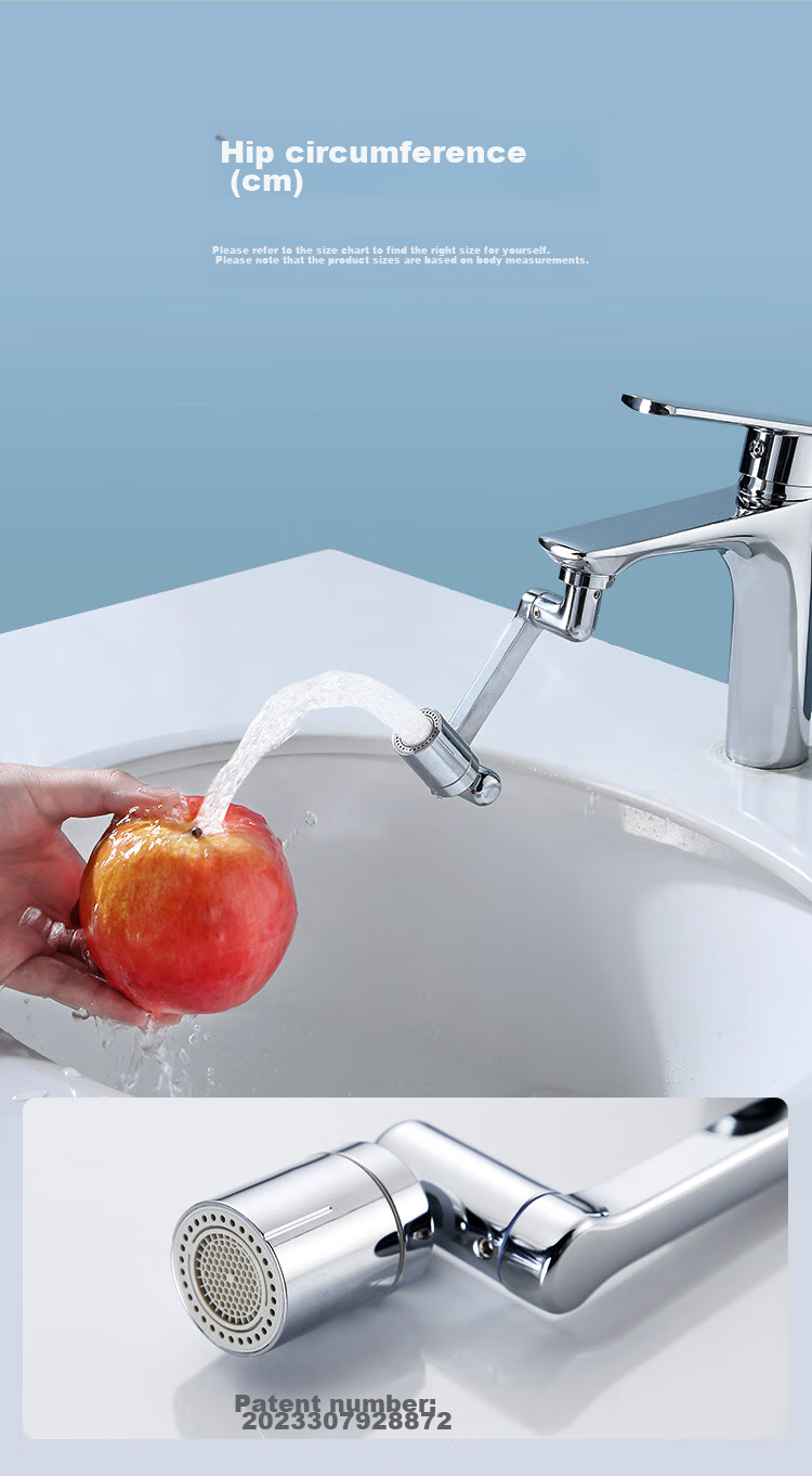 JD Original 1440° Mechanical Arm Faucet Sprayer with Filter, Rotating Mechanical Arm Filter Anti-Splash Spout for Kitche 6