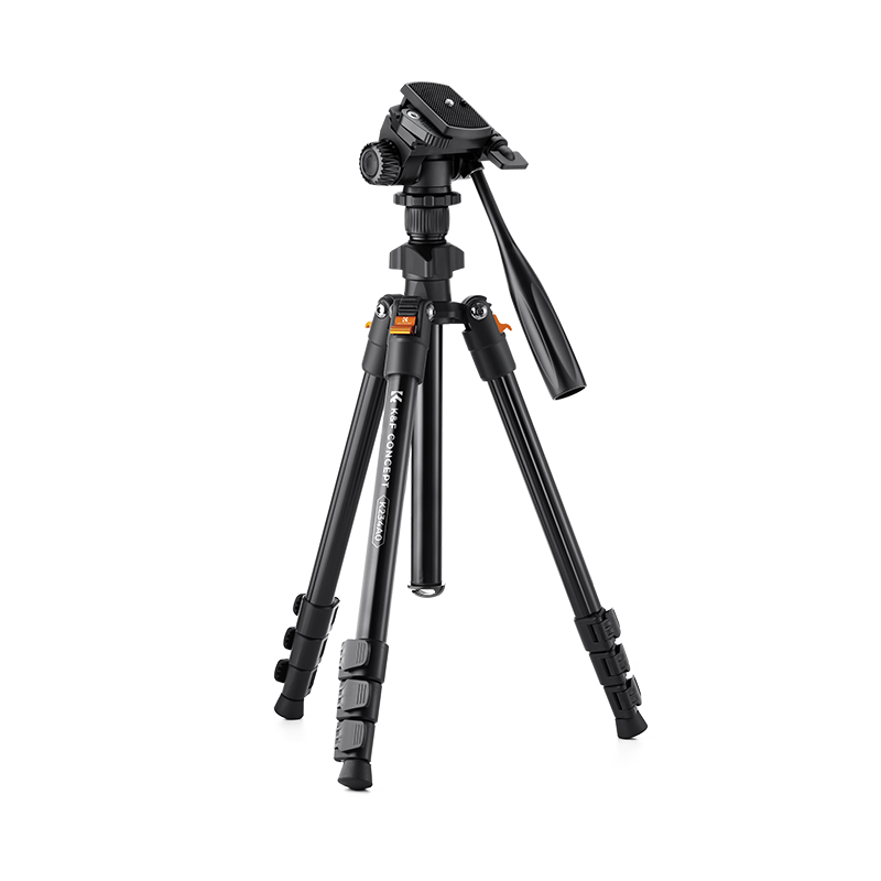 Zhuoer Camera Tripod, Mobile Phone Live Streaming Stand, Professional Mirrorless Portable DSLR Tripod, Gimbal Photography Stand, Suitable for Canon, Sony, Fuji, Nikon, Carbon Fiber Weighted