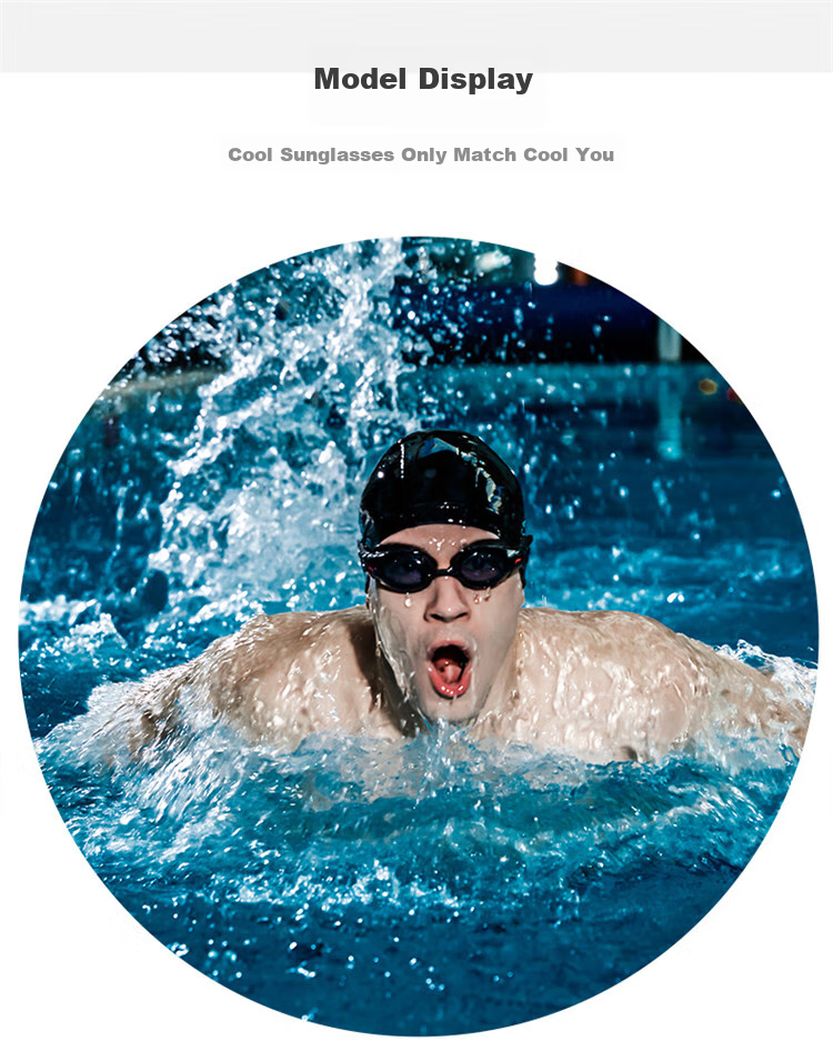 Li-Ning Swimming Trunks, Men's Goggles, Swim Cap Set, Professional Comfortable Sports Quick-Dry Swimming Suit, 171 Set, Non-Prescription, 2XL 28
