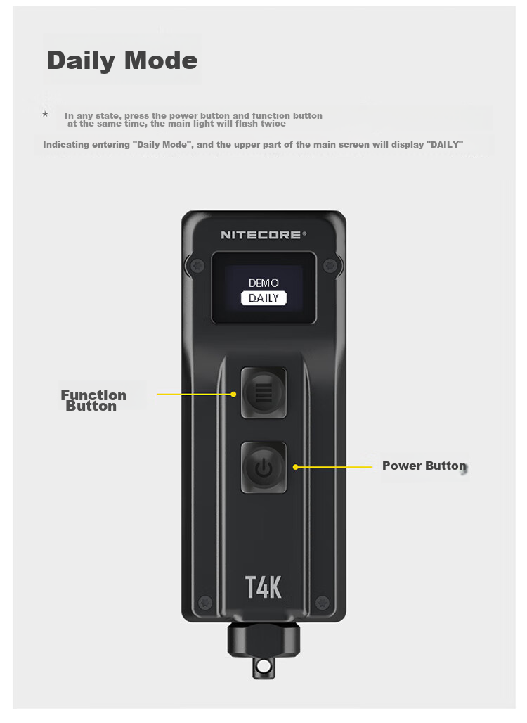 NITECORE T4K Keychain Light, Compact Flashlight, High-Intensity Portable Outdoor Illumination Lamp 13
