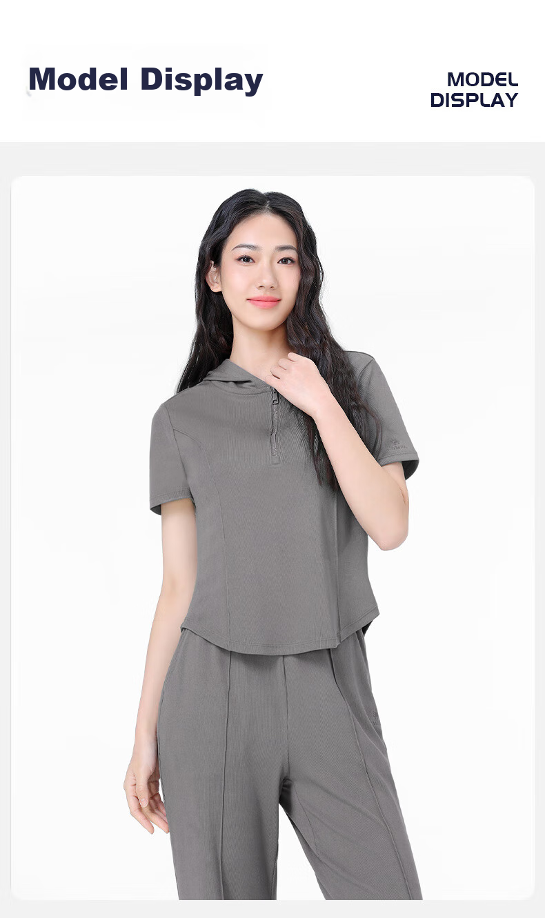 CAMEL Casual Sports Set, New Women's Clothing, Short-Sleeve Jacket, Wide-Leg Straight Pants, Two-Piece Set, Knitted Casual Sportswear 16