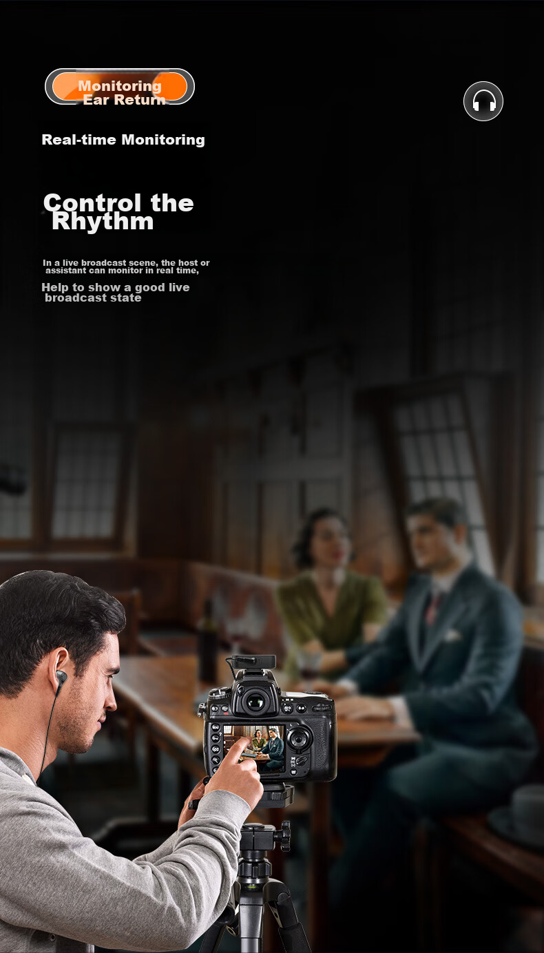 Haomuren Wireless Lavalier Microphone, Live Streaming Audio Equipment, Host Short Video Phone User External Noise Reduction Karaoke Recording Lavalier Microphone, Professional Microphone 14
