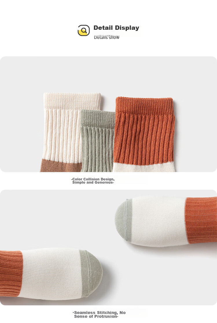 BALABALA Baby Mid-Calf Socks Cotton Autumn Season Boys Girls Newborn Infant Socks Non-Binding Three Pairs Pack 208924172213 14