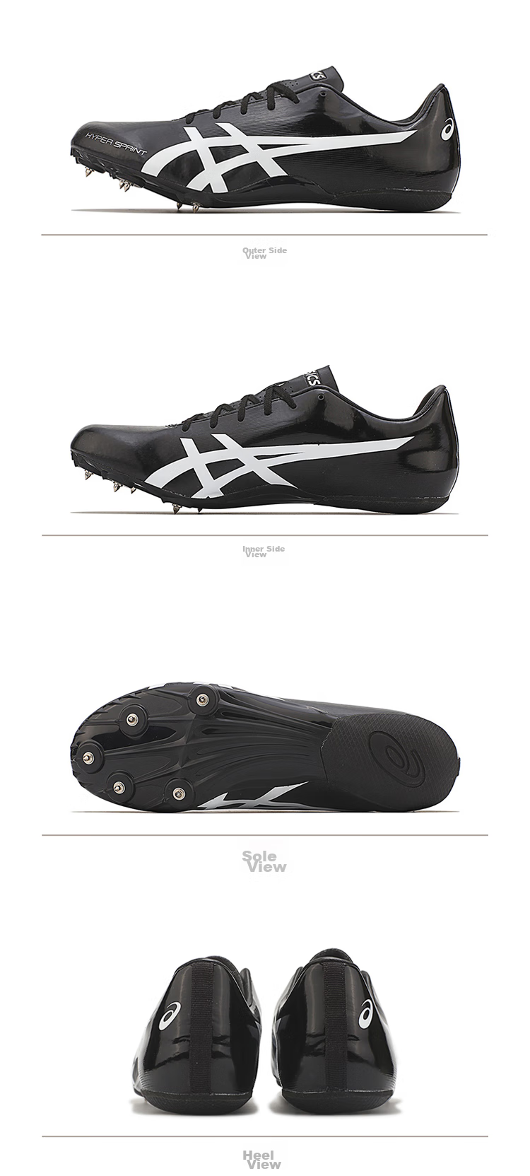 Asics HyperSprint 7 Professional Sprint Spikes, Size 42 2