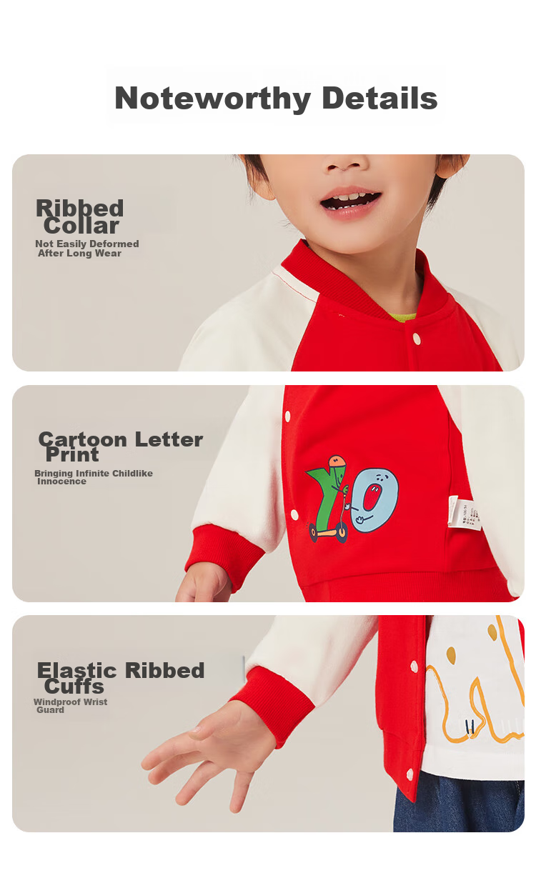 YUZHAOLIN Children's Jacket, Baby Baseball Jacket, Boys' Short Outerwear for Going Out, Casual Clothing for Young And Older Kids, Children's Wear 6