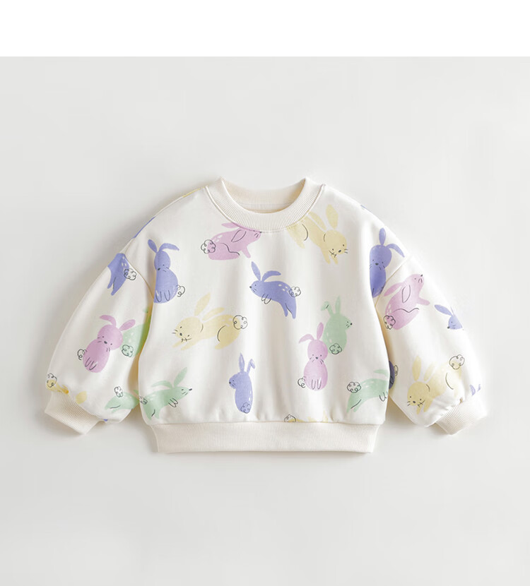 MARC&JANIE Girls' Sweatshirt Spring and Autumn Cartoon Print Loose Fit Sportswear Children's Top 240139 10