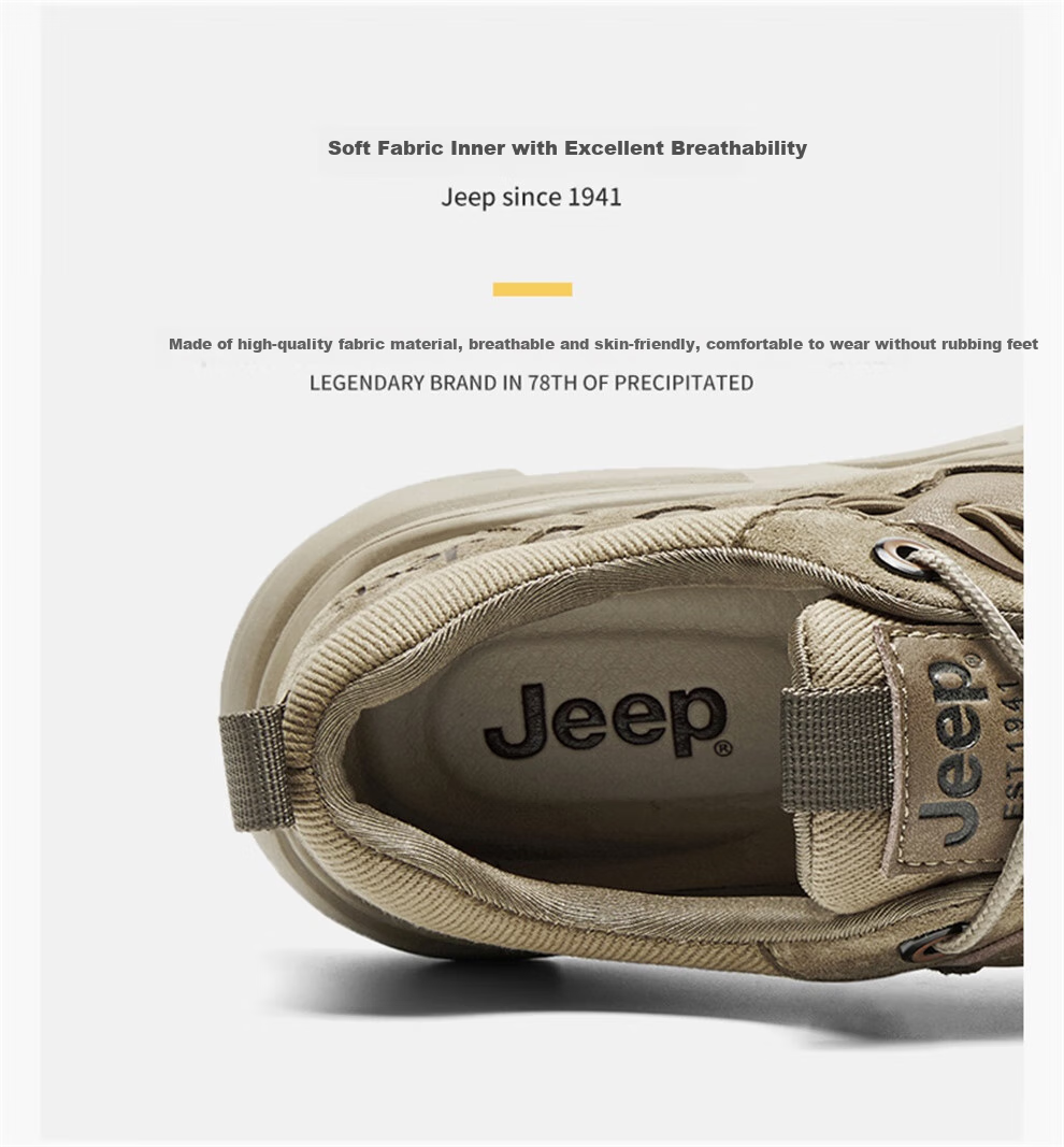 Jeep Men's Casual Sneakers, Breathable And Comfortable Lightweight Soft-Soled Outdoor Sports Shoes for Spring And Summer 5