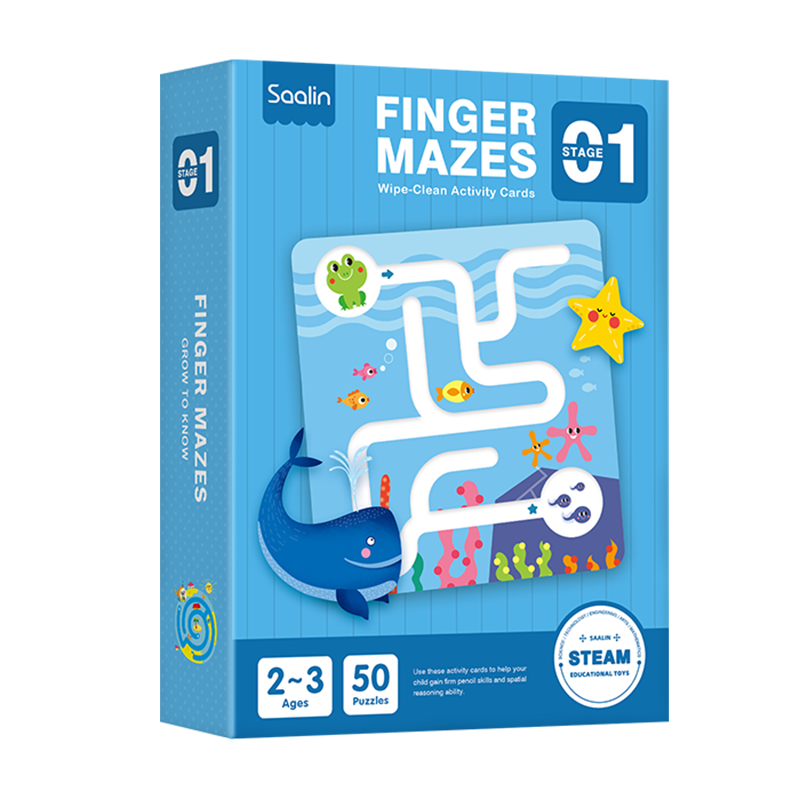 Shalin SAALIN Early Childhood Concentration Training Toy, Writing Pen for Children's Thinking And Attention, Maze Book