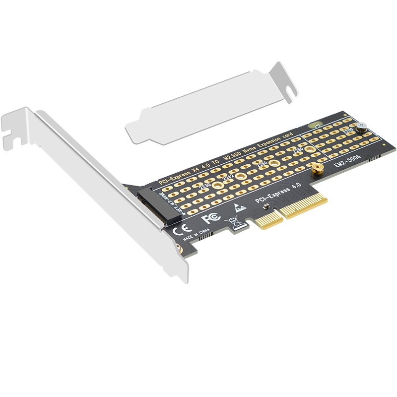 EB-LINK PCIe 2.0 X1 to M2 Expansion Card, Dual-Port M.2 Interface, NVMe Adapter Card, SSD Dual-Bay without Motherboard Disassembly, Fiber Channel Card