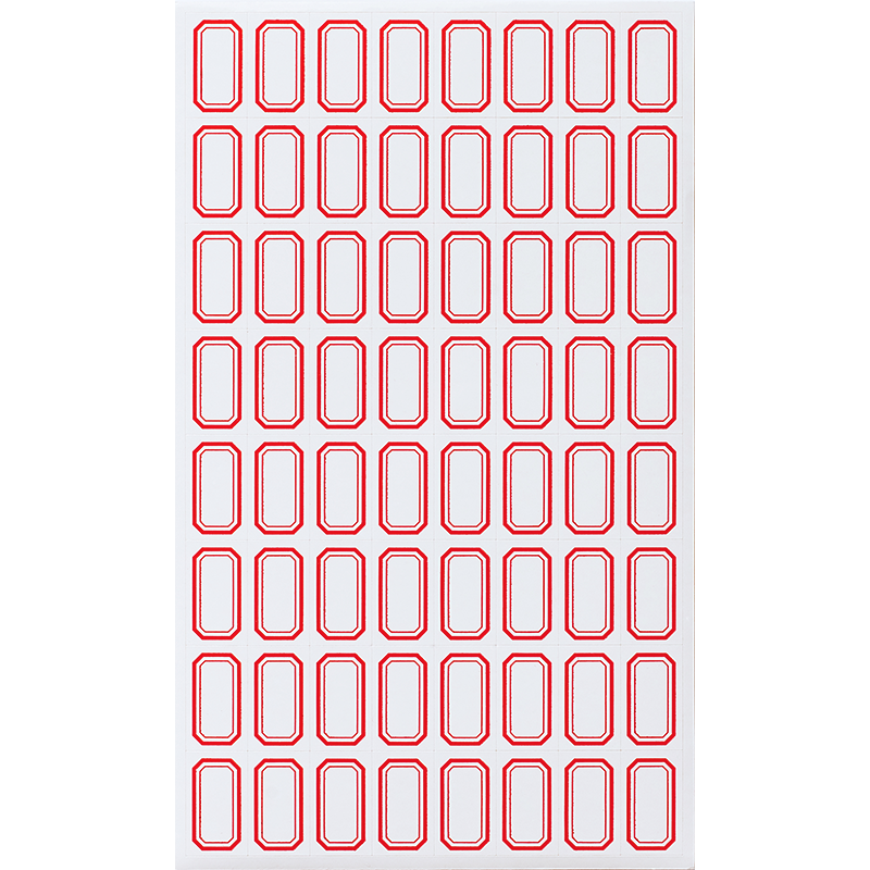 DSB (Dishibi) 3840 Pieces 24×14mm Label Paper Stickers, Self-Adhesive Sticky Notes, Easy-Tear Memo Pads, Office Supplies, Markers, 4621 Red