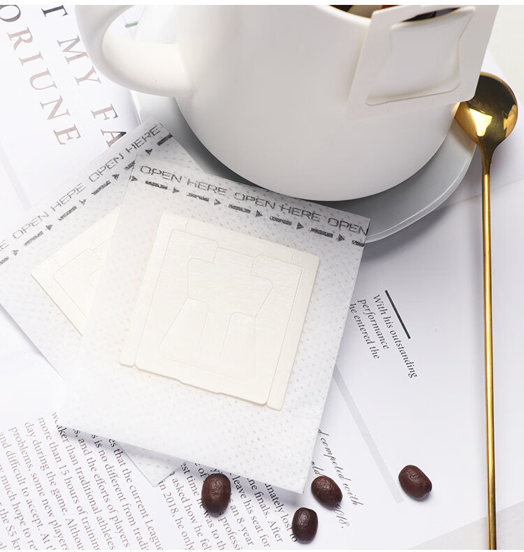 BJ Hanging Ear Coffee Filter Paper, Portable Drip-Style Pour-Over Filter Cup, Filter Paper Bag, Coffee Powder Filter Bag 8
