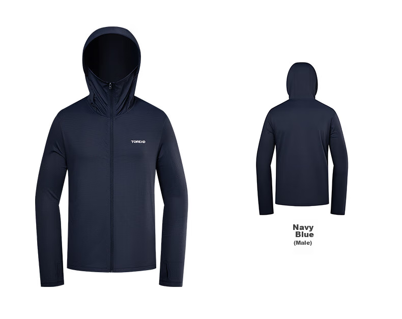 TOREAD Sun Protection Clothing, Spring And Summer Men's Outdoor Breathable UV-Resistant UPF50+, Knitted Skin Coat, TAZZBM81832 24