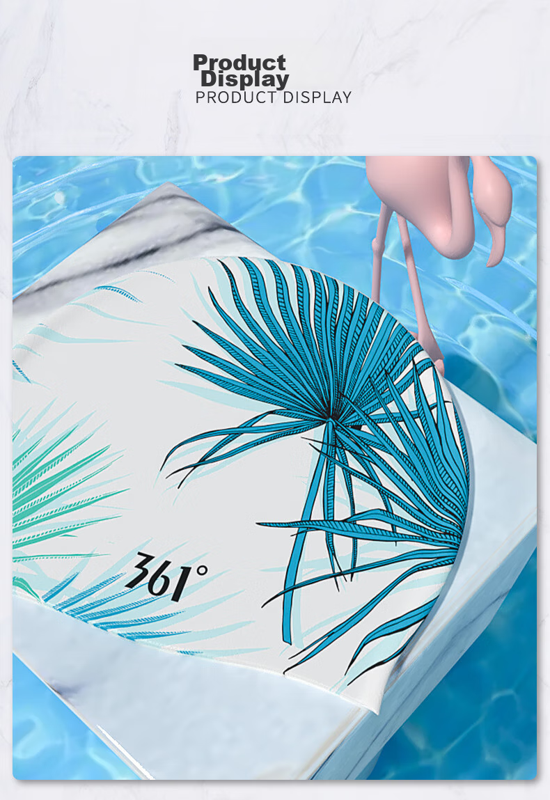 361° Women's Silicone Swim Cap for Long Hair, Waterproof, Ear Protection, Large Size, Cartoon Design, No Hair Pinching 11