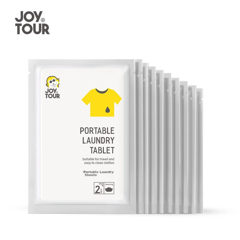 JOYTOUR Travel Laundry Sheets Bubble Paper Portable Laundry Liquid Sheets for Stain Removal And Fragrance, 20 Sheets Per Pack