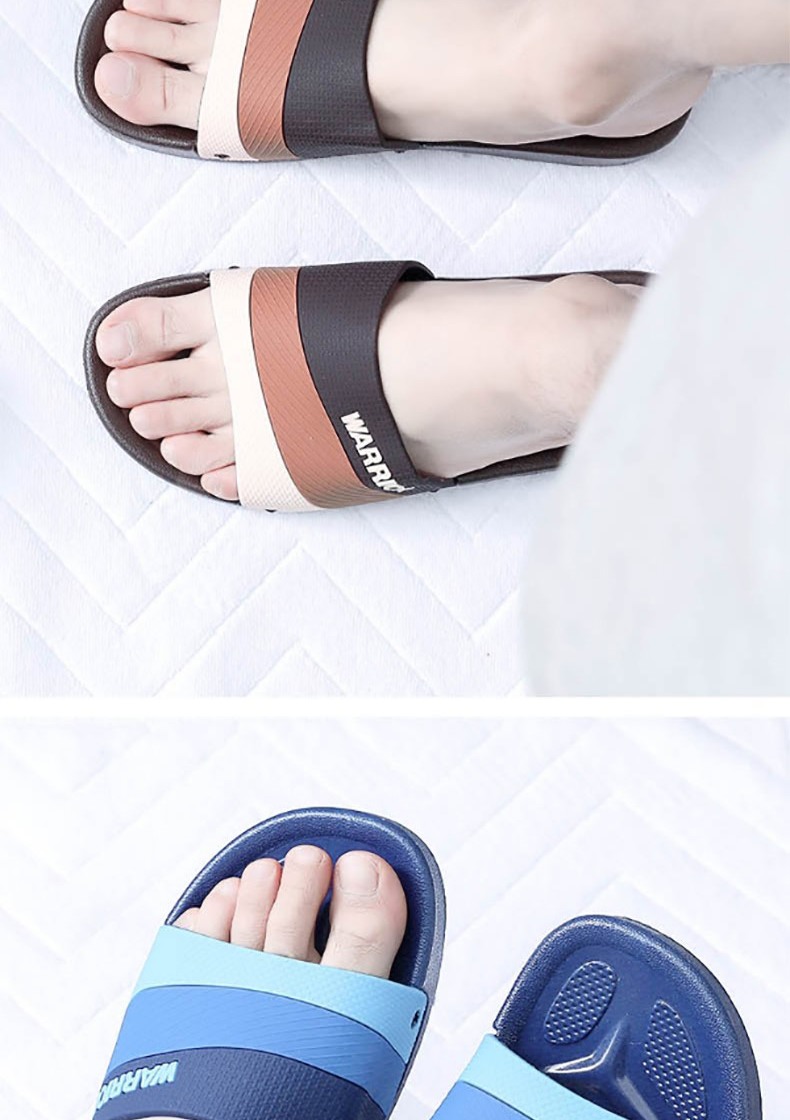 Huili Korean-Style Slippers, Patchwork Couple Style, Bathroom Home Use, Fashionable Soft-Soled Slippers, HL333360, Black And Red, Size 44 13