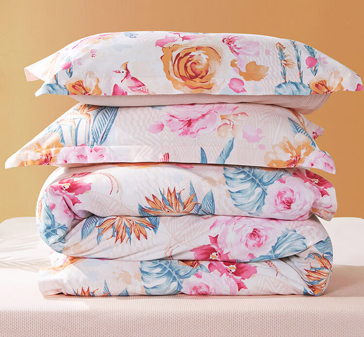 FUANNA Bedding Set, Pure Cotton Brushed Fabric 100% Double-Sided Bed Sheet And Duvet Cover, Single Or Double Size 203*229cm 4