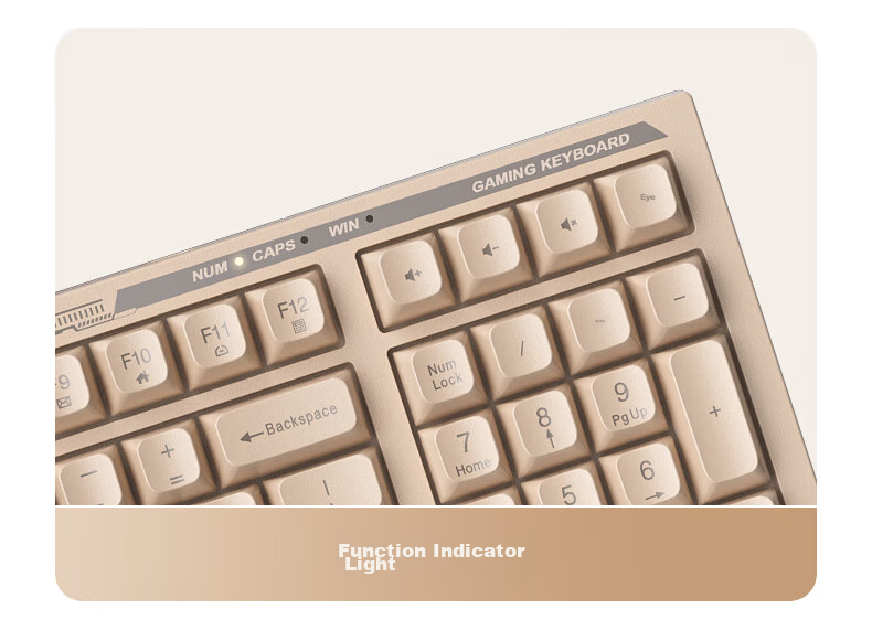 HP K300 Mechanical Keyboard, Quiet And Stylish Office Keyboard, 98 Customizable Layout, Hot-Swappable Wired Gaming Keyboard for Laptops, E-Sports LOL Milk Tea Color 19