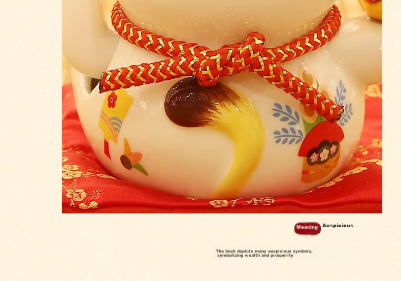 Bangushan Lucky Cat Money-Pillar Ornament, Business Opening Home Living Room Good Luck Savings Jar, Children Students Birthday Gift 6