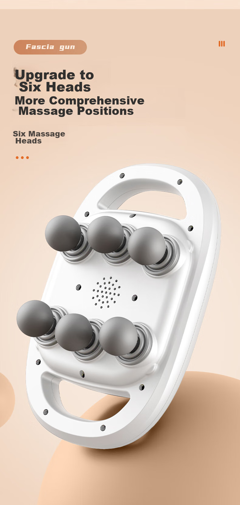 SMOOKY Six-Head Fascia Gun, Home Massage Gun, Muscle Fascia Relaxation Device, Fascia Massage Roller Machine 2
