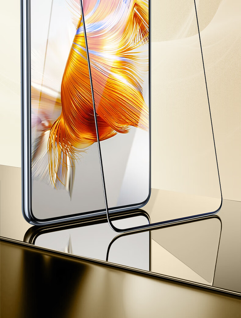 Baouzou [2-Pack - Damage Compensation] Tempered Glass Screen Protector for Huawei Mate50 Huawei Mate50E Full Coverage HD Anti-Fingerprint Anti-Drop Anti-Shatter Edge Glass Film 3