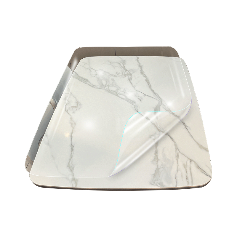 Xiruo Rock Slab Dining Table Protective Film, Heat-Resistant, High-Temperature Resistant, Coffee Table Marble Countertop Furniture Film, Desk Surface Protection Film
