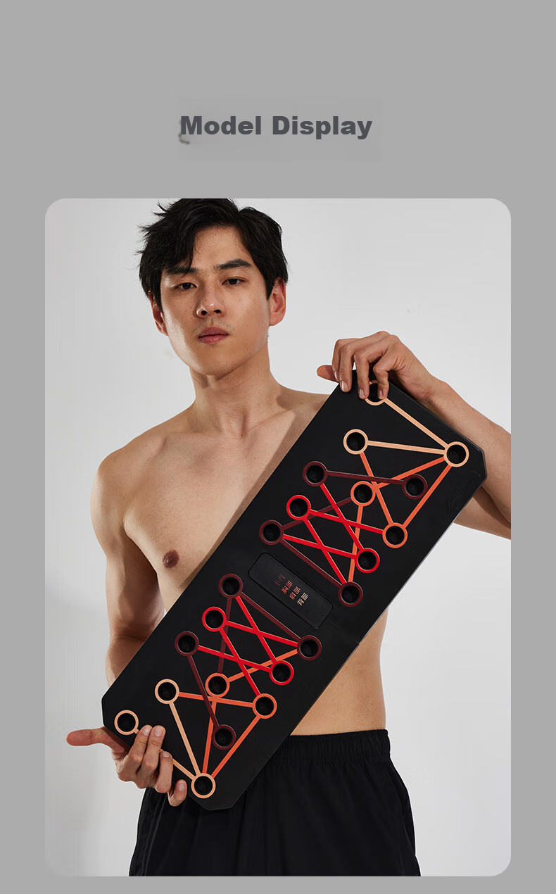 Li-Ning Push-Up Training Board, Portable Push-Up Stand for Home Fitness Equipment, Muscle Training Auxiliary Device 10
