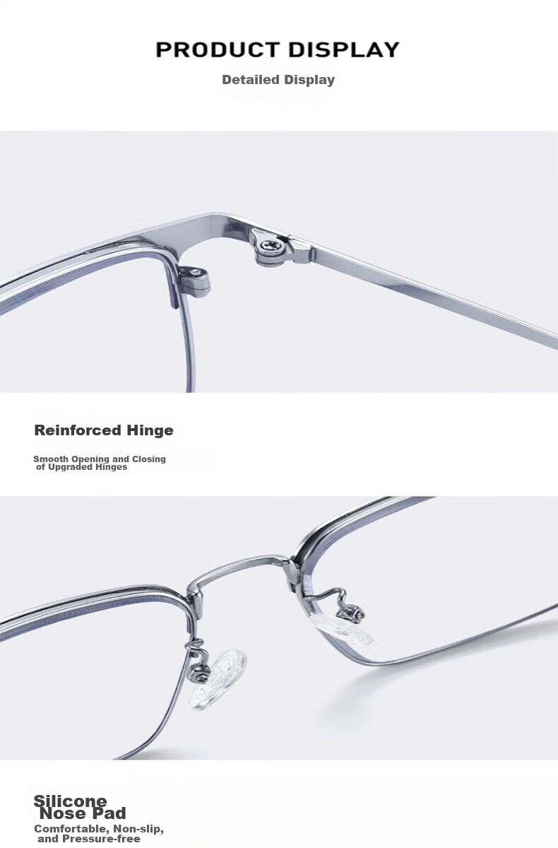 LESCA LUNETIER Ultra-Light Anti-Blue Light Protective Eyewear for Men And Women with Presbyopia, Bifocal Progressive Multi-Focus High-Definition Reading Glasses for School Opening 9