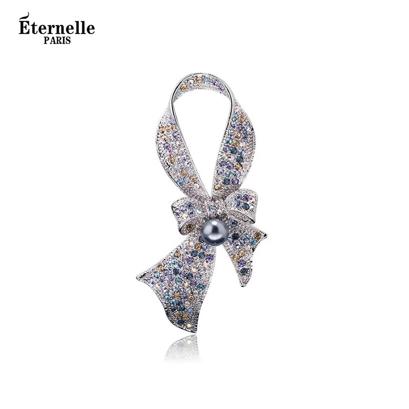 Eternelle French Elegant And Timeless Brooch, Fashionable Versatile Corsage Accessory Lapel Pin Birthday Gift