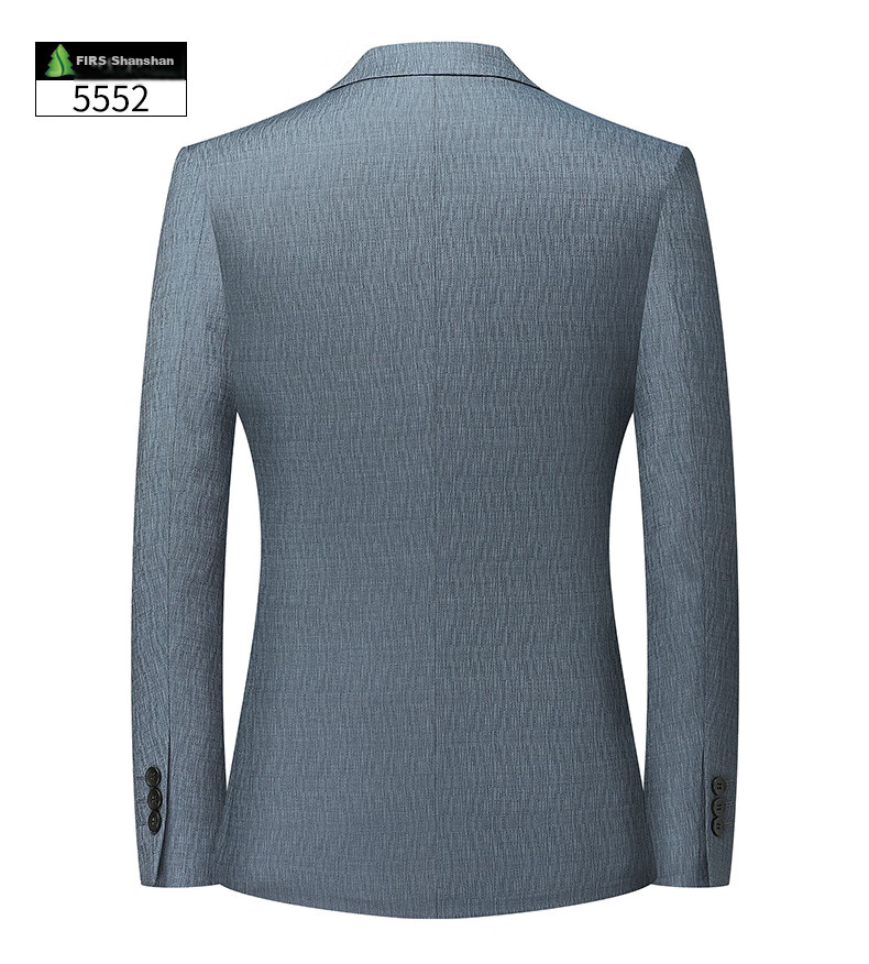 FIRS Easy-Care Men's Suit Jacket, Spring And Autumn New Style Simple Casual Blazer for Men, Blue, Size 170 14