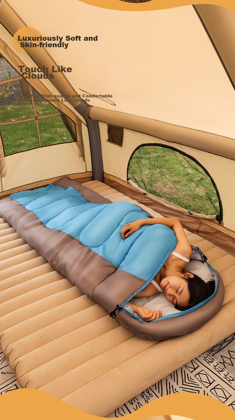 BeiJiLang Sleeping Bag, Adult Outdoor Travel, Winter And All Seasons Warmth, Indoor Camping, Single Person, Dirt-Proof Cotton Sleeping Bag, 1.8KG 8