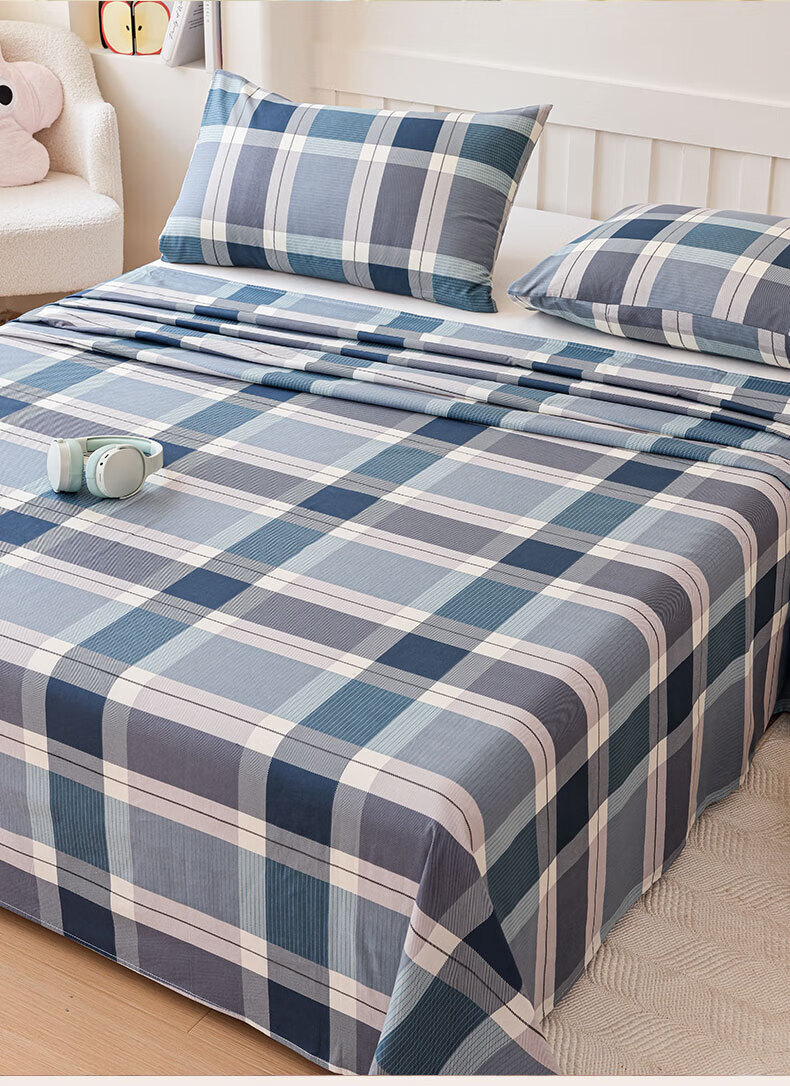 Grace Class A Antibacterial Bed Sheet 100% Cotton Single Bed Sheet Student Dormitory Bedding 120*230cm Gerson 2